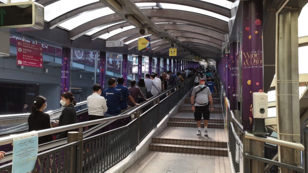 Central Escalator Mid-level Hong kong