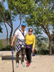 Hiking Tin Shui Wai Hill Madhav Dhakal and Kalpana Sharma