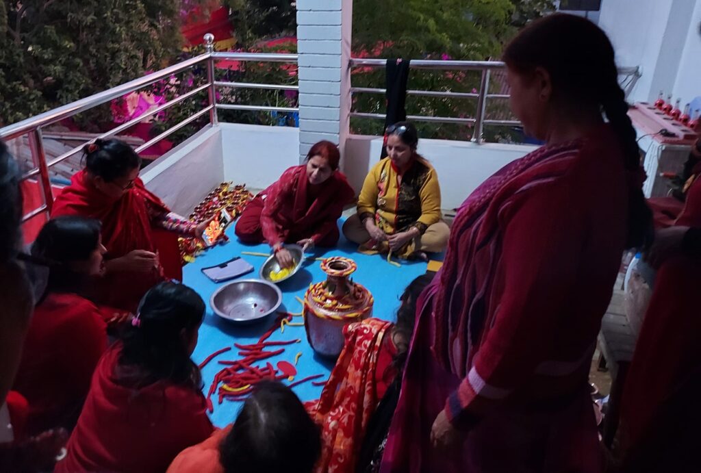 Chaurasi puja decoration